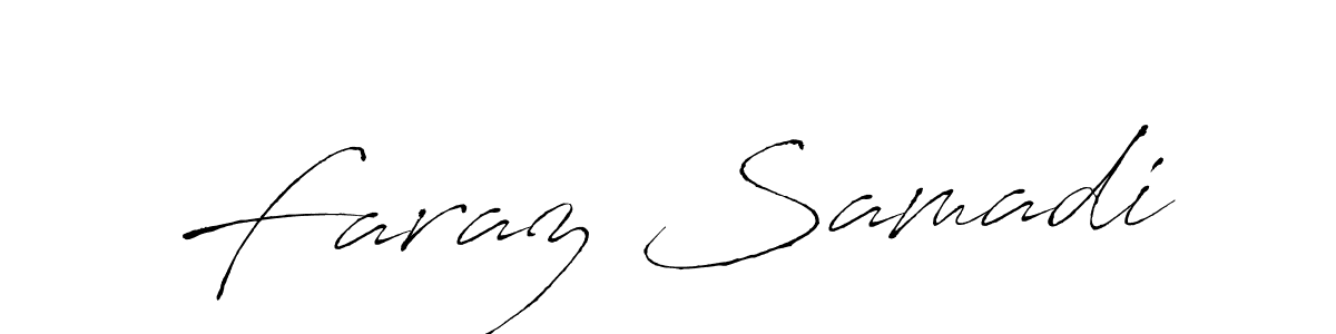 Design your own signature with our free online signature maker. With this signature software, you can create a handwritten (Antro_Vectra) signature for name Faraz Samadi. Faraz Samadi signature style 6 images and pictures png