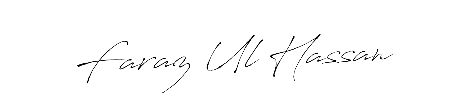 Create a beautiful signature design for name Faraz Ul Hassan. With this signature (Antro_Vectra) fonts, you can make a handwritten signature for free. Faraz Ul Hassan signature style 6 images and pictures png