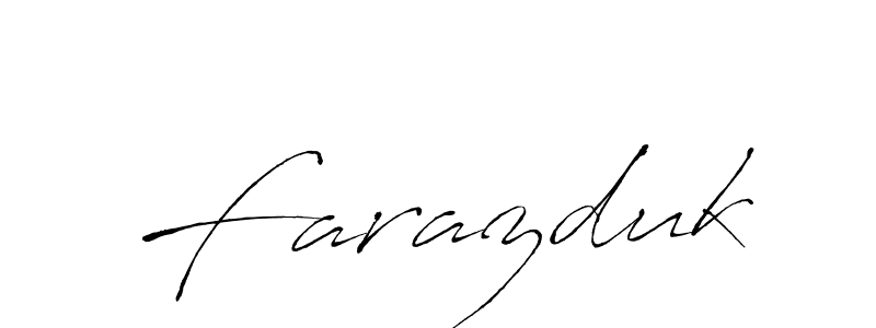Design your own signature with our free online signature maker. With this signature software, you can create a handwritten (Antro_Vectra) signature for name Farazduk. Farazduk signature style 6 images and pictures png
