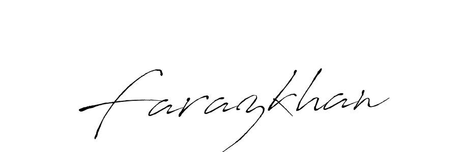 Create a beautiful signature design for name Farazkhan. With this signature (Antro_Vectra) fonts, you can make a handwritten signature for free. Farazkhan signature style 6 images and pictures png