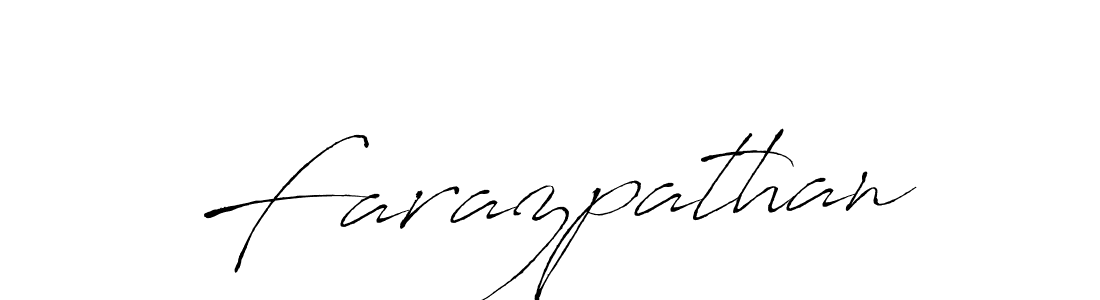 Use a signature maker to create a handwritten signature online. With this signature software, you can design (Antro_Vectra) your own signature for name Farazpathan. Farazpathan signature style 6 images and pictures png