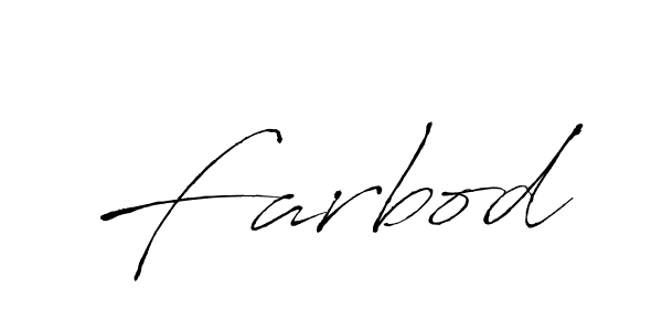 Farbod stylish signature style. Best Handwritten Sign (Antro_Vectra) for my name. Handwritten Signature Collection Ideas for my name Farbod. Farbod signature style 6 images and pictures png