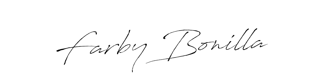 How to make Farby Bonilla name signature. Use Antro_Vectra style for creating short signs online. This is the latest handwritten sign. Farby Bonilla signature style 6 images and pictures png