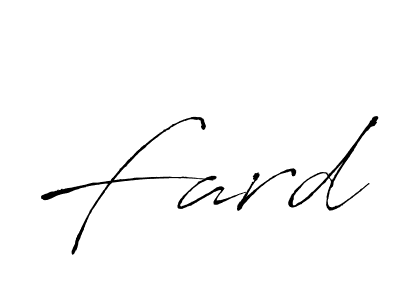 Fard stylish signature style. Best Handwritten Sign (Antro_Vectra) for my name. Handwritten Signature Collection Ideas for my name Fard. Fard signature style 6 images and pictures png