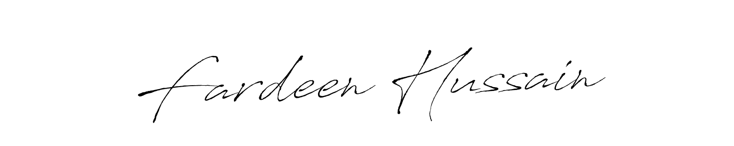 How to make Fardeen Hussain name signature. Use Antro_Vectra style for creating short signs online. This is the latest handwritten sign. Fardeen Hussain signature style 6 images and pictures png