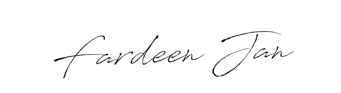 Create a beautiful signature design for name Fardeen Jan. With this signature (Antro_Vectra) fonts, you can make a handwritten signature for free. Fardeen Jan signature style 6 images and pictures png