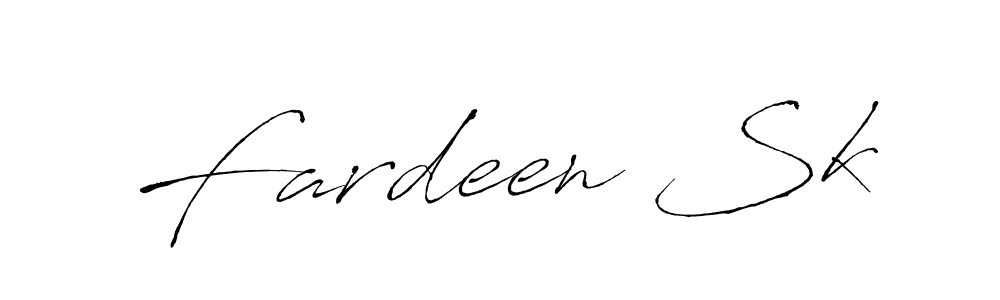 How to make Fardeen Sk name signature. Use Antro_Vectra style for creating short signs online. This is the latest handwritten sign. Fardeen Sk signature style 6 images and pictures png