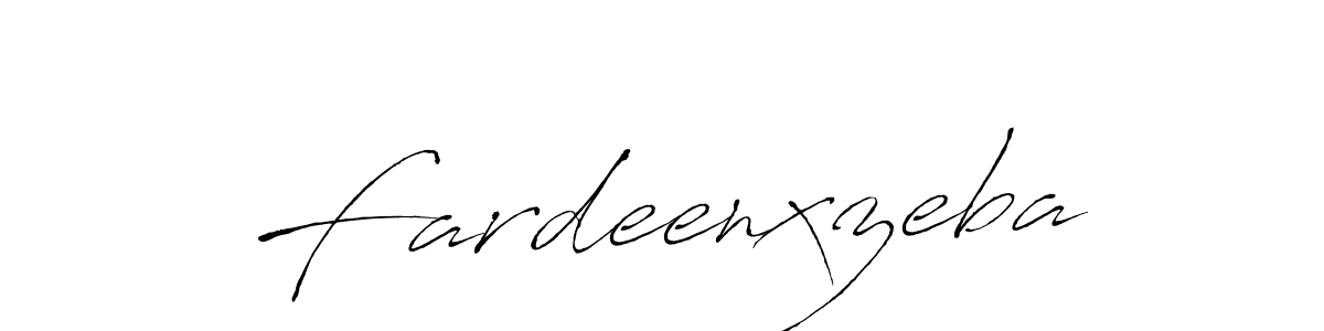 Make a beautiful signature design for name Fardeenxzeba. With this signature (Antro_Vectra) style, you can create a handwritten signature for free. Fardeenxzeba signature style 6 images and pictures png