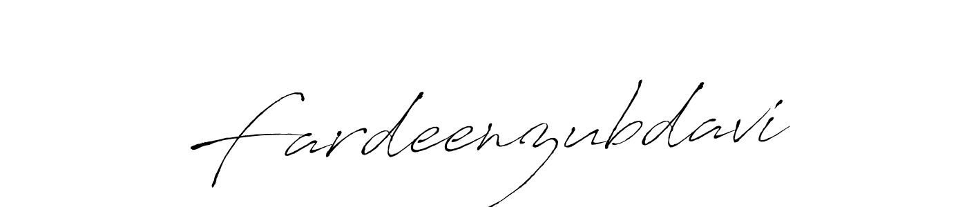 Design your own signature with our free online signature maker. With this signature software, you can create a handwritten (Antro_Vectra) signature for name Fardeenzubdavi. Fardeenzubdavi signature style 6 images and pictures png