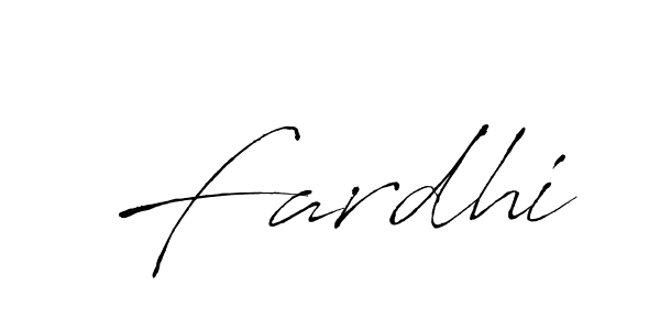 How to make Fardhi signature? Antro_Vectra is a professional autograph style. Create handwritten signature for Fardhi name. Fardhi signature style 6 images and pictures png