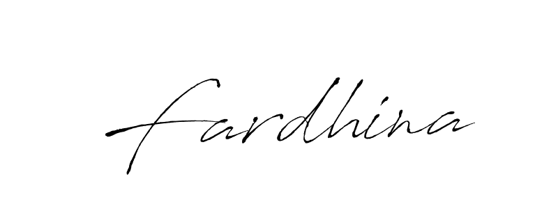 Fardhina stylish signature style. Best Handwritten Sign (Antro_Vectra) for my name. Handwritten Signature Collection Ideas for my name Fardhina. Fardhina signature style 6 images and pictures png