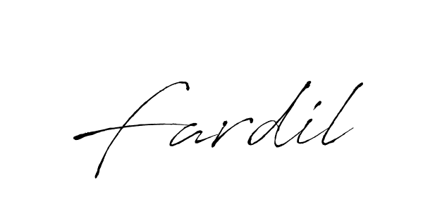 Create a beautiful signature design for name Fardil. With this signature (Antro_Vectra) fonts, you can make a handwritten signature for free. Fardil signature style 6 images and pictures png