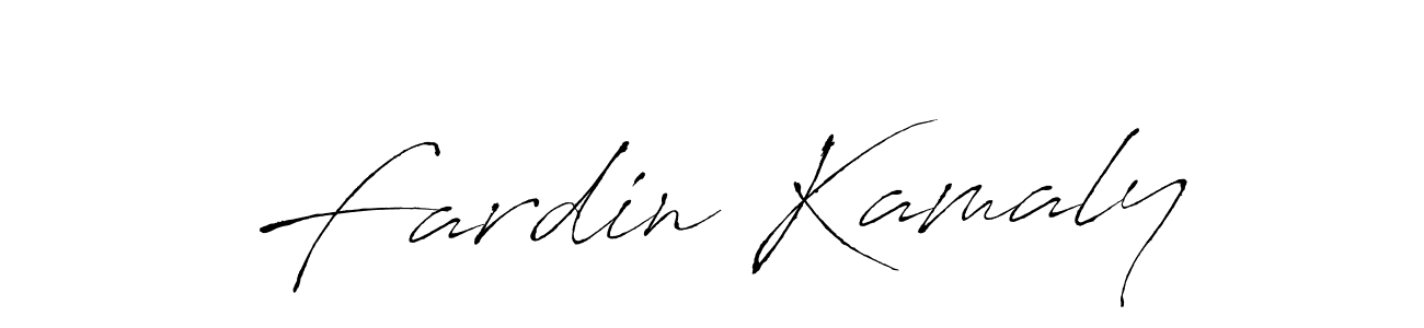 Fardin Kamaly stylish signature style. Best Handwritten Sign (Antro_Vectra) for my name. Handwritten Signature Collection Ideas for my name Fardin Kamaly. Fardin Kamaly signature style 6 images and pictures png