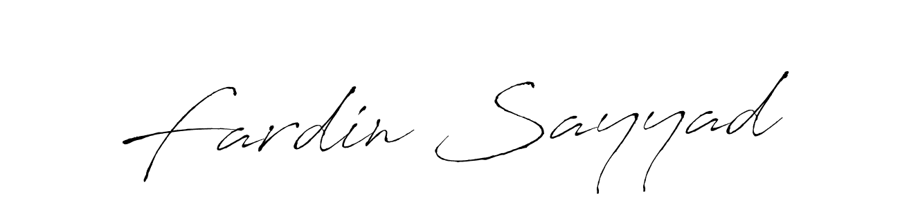 How to make Fardin Sayyad name signature. Use Antro_Vectra style for creating short signs online. This is the latest handwritten sign. Fardin Sayyad signature style 6 images and pictures png