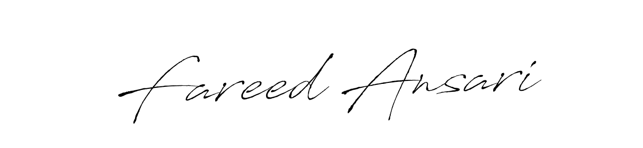 Antro_Vectra is a professional signature style that is perfect for those who want to add a touch of class to their signature. It is also a great choice for those who want to make their signature more unique. Get Fareed Ansari name to fancy signature for free. Fareed Ansari signature style 6 images and pictures png