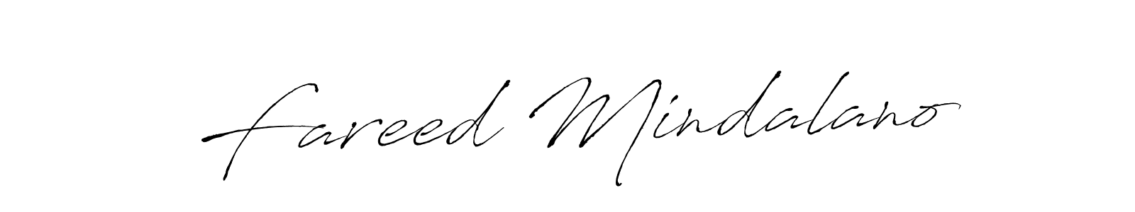 Design your own signature with our free online signature maker. With this signature software, you can create a handwritten (Antro_Vectra) signature for name Fareed Mindalano. Fareed Mindalano signature style 6 images and pictures png