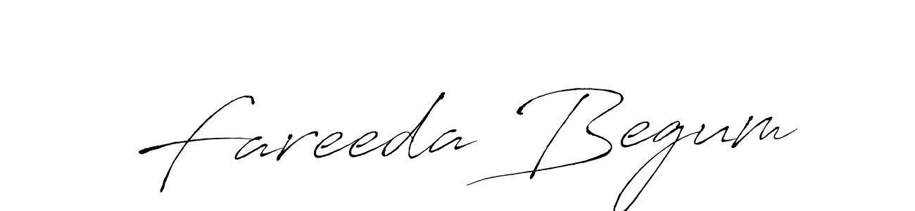 How to make Fareeda Begum name signature. Use Antro_Vectra style for creating short signs online. This is the latest handwritten sign. Fareeda Begum signature style 6 images and pictures png
