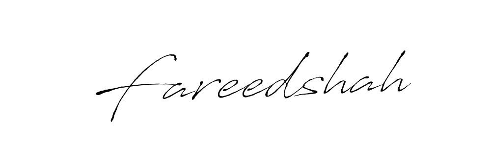 Fareedshah stylish signature style. Best Handwritten Sign (Antro_Vectra) for my name. Handwritten Signature Collection Ideas for my name Fareedshah. Fareedshah signature style 6 images and pictures png