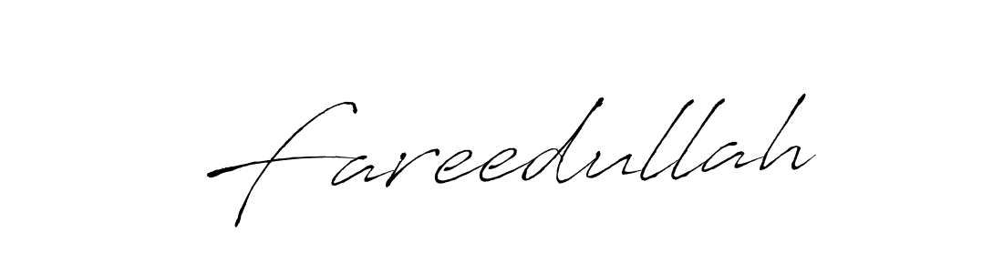 Create a beautiful signature design for name Fareedullah. With this signature (Antro_Vectra) fonts, you can make a handwritten signature for free. Fareedullah signature style 6 images and pictures png