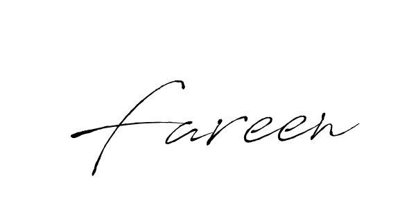 Design your own signature with our free online signature maker. With this signature software, you can create a handwritten (Antro_Vectra) signature for name Fareen. Fareen signature style 6 images and pictures png