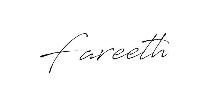 Make a beautiful signature design for name Fareeth. Use this online signature maker to create a handwritten signature for free. Fareeth signature style 6 images and pictures png