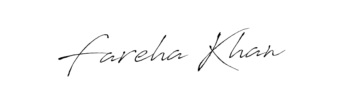 Create a beautiful signature design for name Fareha Khan. With this signature (Antro_Vectra) fonts, you can make a handwritten signature for free. Fareha Khan signature style 6 images and pictures png