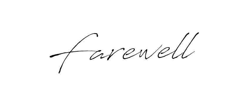 Also we have Farewell name is the best signature style. Create professional handwritten signature collection using Antro_Vectra autograph style. Farewell signature style 6 images and pictures png