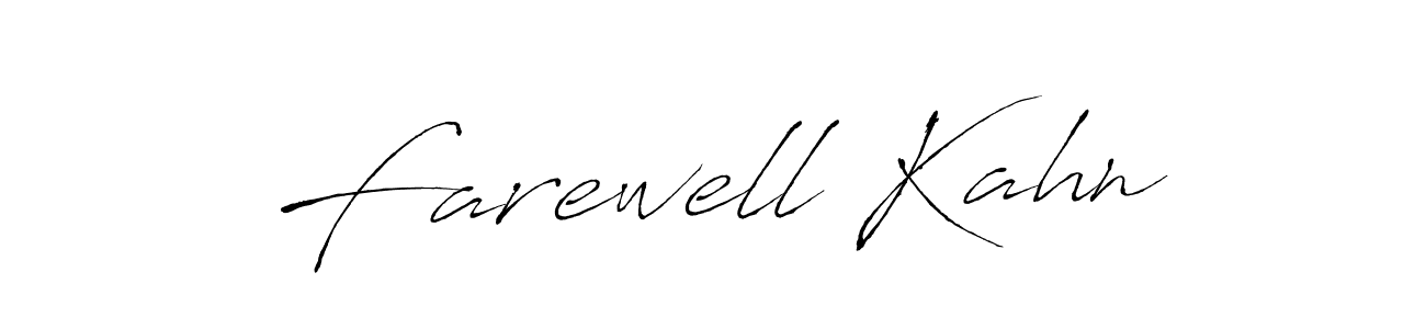 if you are searching for the best signature style for your name Farewell Kahn. so please give up your signature search. here we have designed multiple signature styles  using Antro_Vectra. Farewell Kahn signature style 6 images and pictures png