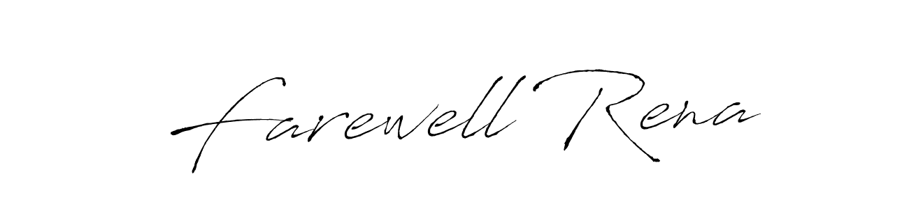 Make a short Farewell Rena signature style. Manage your documents anywhere anytime using Antro_Vectra. Create and add eSignatures, submit forms, share and send files easily. Farewell Rena signature style 6 images and pictures png