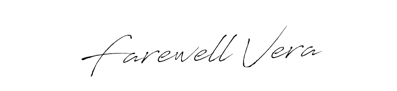 Farewell Vera stylish signature style. Best Handwritten Sign (Antro_Vectra) for my name. Handwritten Signature Collection Ideas for my name Farewell Vera. Farewell Vera signature style 6 images and pictures png