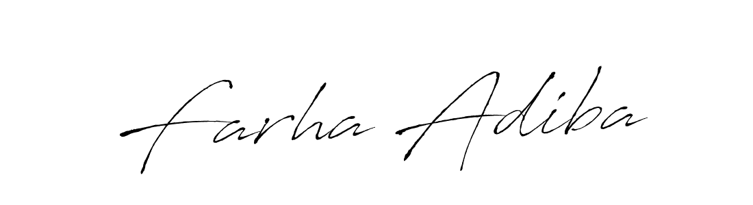 How to make Farha Adiba signature? Antro_Vectra is a professional autograph style. Create handwritten signature for Farha Adiba name. Farha Adiba signature style 6 images and pictures png