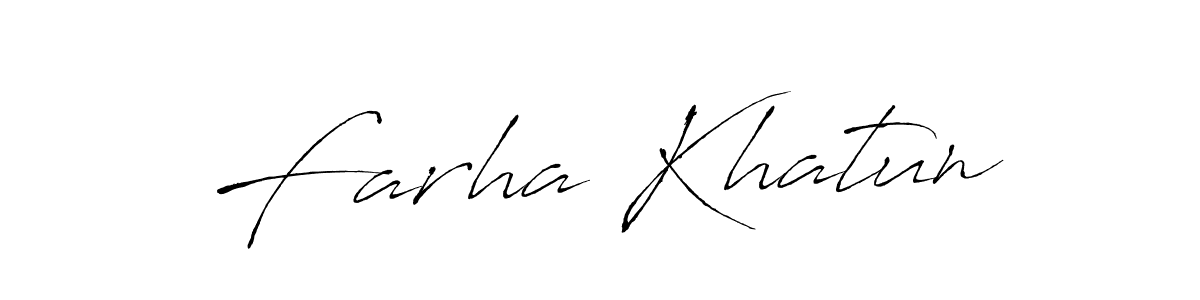 Antro_Vectra is a professional signature style that is perfect for those who want to add a touch of class to their signature. It is also a great choice for those who want to make their signature more unique. Get Farha Khatun name to fancy signature for free. Farha Khatun signature style 6 images and pictures png