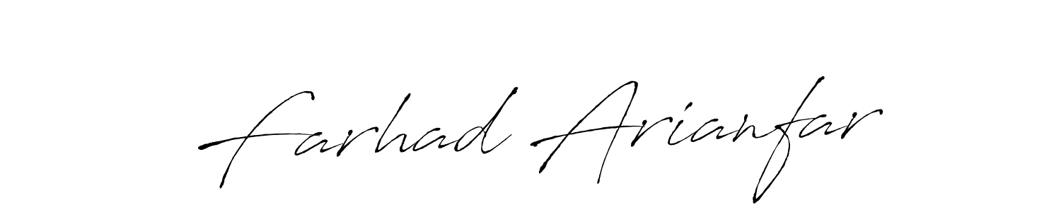 It looks lik you need a new signature style for name Farhad Arianfar. Design unique handwritten (Antro_Vectra) signature with our free signature maker in just a few clicks. Farhad Arianfar signature style 6 images and pictures png