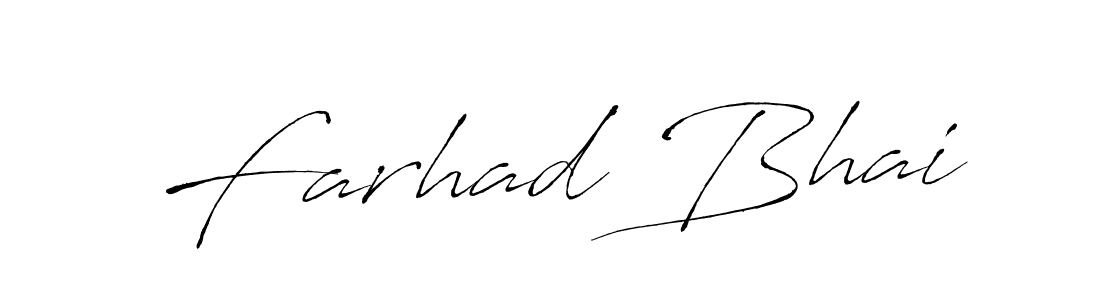 Create a beautiful signature design for name Farhad Bhai. With this signature (Antro_Vectra) fonts, you can make a handwritten signature for free. Farhad Bhai signature style 6 images and pictures png