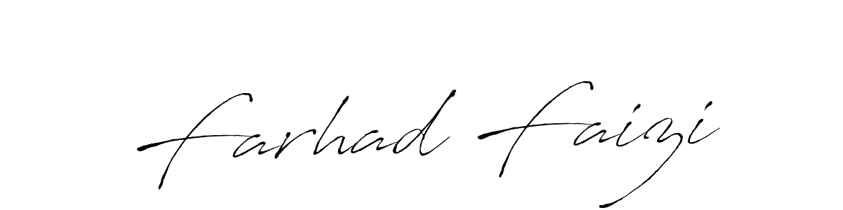 Create a beautiful signature design for name Farhad Faizi. With this signature (Antro_Vectra) fonts, you can make a handwritten signature for free. Farhad Faizi signature style 6 images and pictures png
