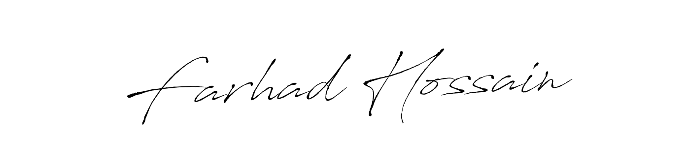 How to make Farhad Hossain signature? Antro_Vectra is a professional autograph style. Create handwritten signature for Farhad Hossain name. Farhad Hossain signature style 6 images and pictures png