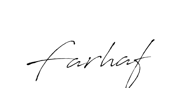 Design your own signature with our free online signature maker. With this signature software, you can create a handwritten (Antro_Vectra) signature for name Farhaf. Farhaf signature style 6 images and pictures png