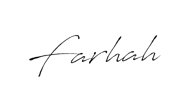 Create a beautiful signature design for name Farhah. With this signature (Antro_Vectra) fonts, you can make a handwritten signature for free. Farhah signature style 6 images and pictures png