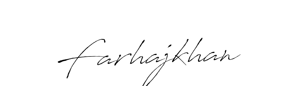 How to make Farhajkhan name signature. Use Antro_Vectra style for creating short signs online. This is the latest handwritten sign. Farhajkhan signature style 6 images and pictures png