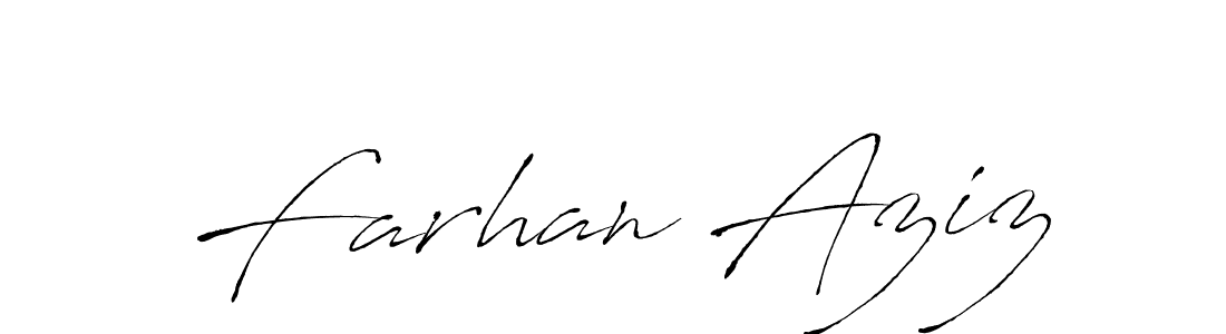 Use a signature maker to create a handwritten signature online. With this signature software, you can design (Antro_Vectra) your own signature for name Farhan Aziz. Farhan Aziz signature style 6 images and pictures png