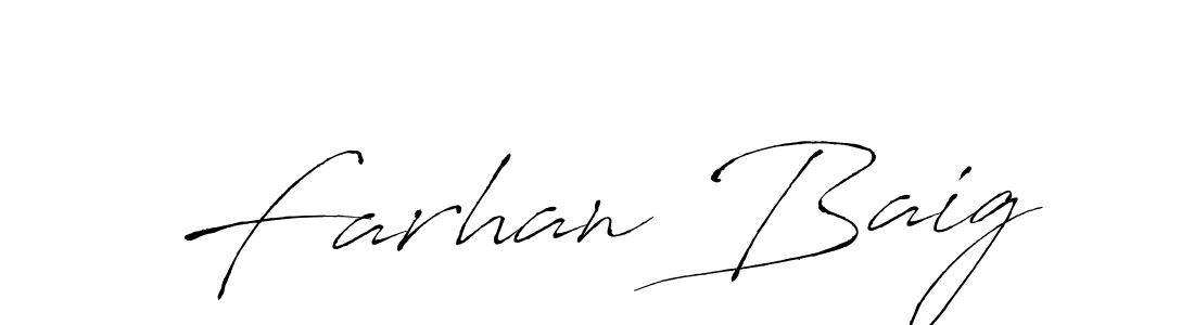 Use a signature maker to create a handwritten signature online. With this signature software, you can design (Antro_Vectra) your own signature for name Farhan Baig. Farhan Baig signature style 6 images and pictures png