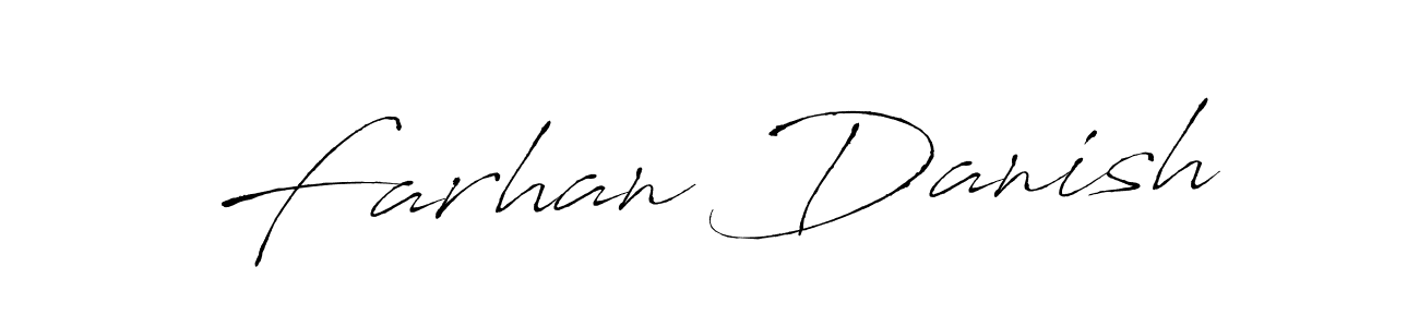 Create a beautiful signature design for name Farhan Danish. With this signature (Antro_Vectra) fonts, you can make a handwritten signature for free. Farhan Danish signature style 6 images and pictures png