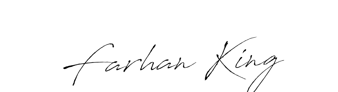 How to make Farhan King name signature. Use Antro_Vectra style for creating short signs online. This is the latest handwritten sign. Farhan King signature style 6 images and pictures png