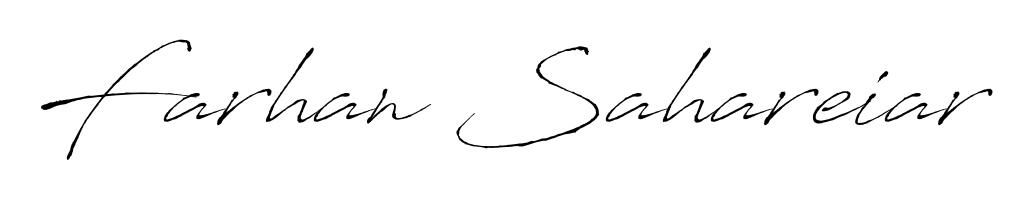 Master the art of signing with Farhan Sahareiar written in fluent Antro_Vectra script. A great template to practice and refine your handwriting. Farhan Sahareiar signature style 6 images and pictures png