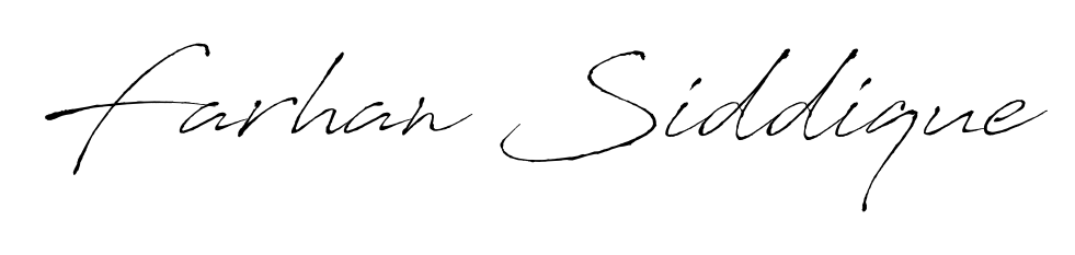 Get an exclusive digital autograph for Farhan Siddique. The Antro_Vectra typeface captures the charm of real penmanship on paper. Farhan Siddique signature style 6 images and pictures png