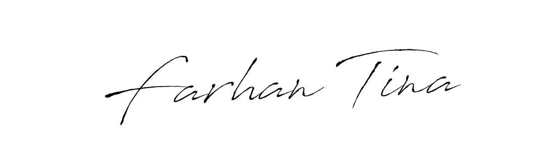 You should practise on your own different ways (Antro_Vectra) to write your name (Farhan Tina) in signature. don't let someone else do it for you. Farhan Tina signature style 6 images and pictures png