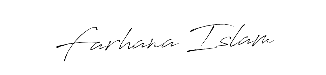 Also You can easily find your signature by using the search form. We will create Farhana Islam name handwritten signature images for you free of cost using Antro_Vectra sign style. Farhana Islam signature style 6 images and pictures png