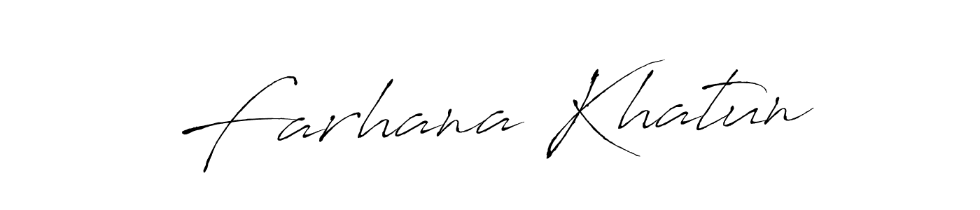 Use a signature maker to create a handwritten signature online. With this signature software, you can design (Antro_Vectra) your own signature for name Farhana Khatun. Farhana Khatun signature style 6 images and pictures png