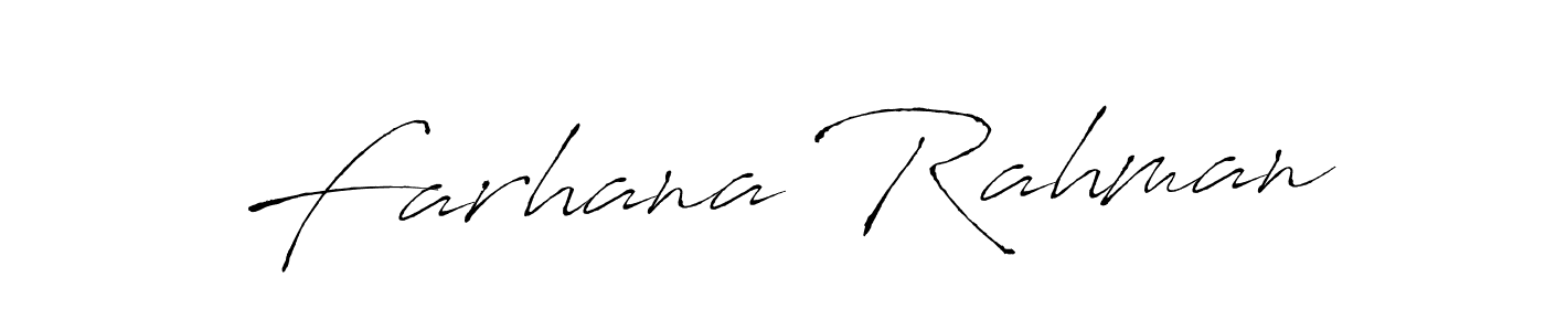 It looks lik you need a new signature style for name Farhana Rahman. Design unique handwritten (Antro_Vectra) signature with our free signature maker in just a few clicks. Farhana Rahman signature style 6 images and pictures png
