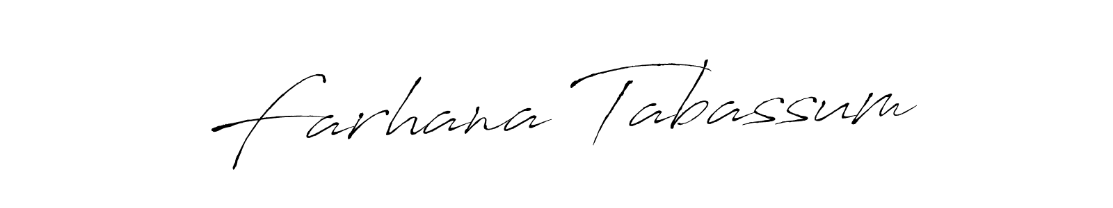 How to make Farhana Tabassum name signature. Use Antro_Vectra style for creating short signs online. This is the latest handwritten sign. Farhana Tabassum signature style 6 images and pictures png